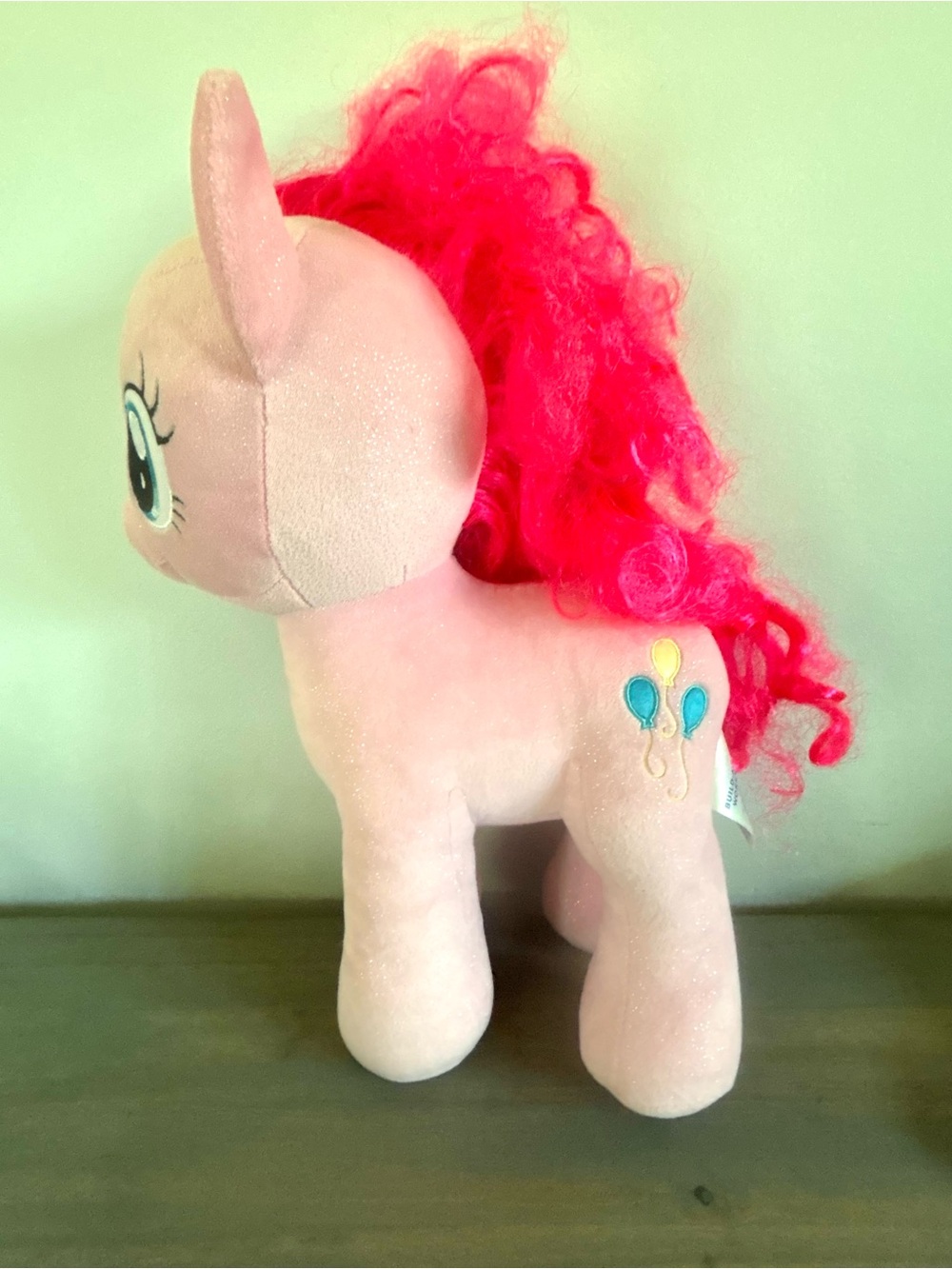 My Little Pony Build A Bear 15 - 16" Pinkie Pie Pink Stuffed Plush W/ Balloons